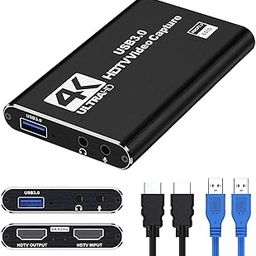 Banaone 4K HDMI Capture Card for Streaming, Full HD 1080P Capture Card Audio Video Capture Card USB 3.0 for Video Recorder for Game Recording, Plug and Play-image-0