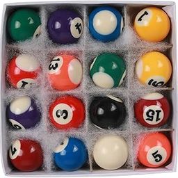LICHTS®16x Mini Billiards Table Balls Set Set for Indoor Game Rooms Recreation Game|16 Mini Billiard Balls|Sporting Goods-image-61