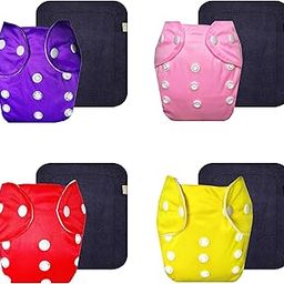Dumbledo Lite Cloth Diaper with Gray Insert (Pack of 4) | Soft & Gentle | Breathable | Adjustable Snaps | Designed by Moms | 3 Months – 2 Years | Unisex Baby-picture-10