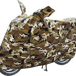 RiderShine All Weather Protection Two Wheeler Cover for All Activa 6G, Jupiter 125 Electric Scooter & Scooty | Anti Dust, 100% Waterproof, Heat Resistant, with Mirror Pocket | (Jungle Military)-28