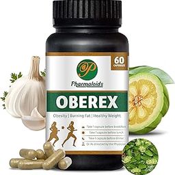 Pharmaloids' Oberex Capsules For Weight Loss, Belly Fat Burner, To Burn Extra Fat, Supresses Appetite made with Vilayati Imli, Garlic, Shuddha Shilajit & More | Pack of 1 (60 Capsules)-image-41