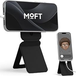 MOFT Phone Tripod Stand, Stain Resistant MOVAS Leather & Angle Adjustment & Strong Magnets, Invisible Selfie Stick Tripod for iPhone 16/15/14/13/12 (Jet Black)-image-33