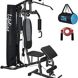 Lifeline MYSPOGA_1515027 Other Home Gym Deluxe with Cover & Preacher Curl, Others (Multicolor)-image-35