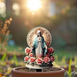 CALANDIS™ Blessed Mary Statue Stakes Landscape Xmas Decor for Farmhouse Backyard Patio-image-53