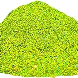 CRAFT BASKET® Holographic Glitter (15 Colours) (All Packs: 10 g,25 g,50 g,100 g,200 g,500 g) DIY Projects, Resin & Nail Art, Decoration, Iridescent Laser Glitter (Holo Lime Green, 10 g)-85