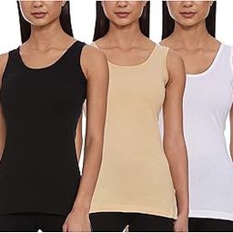 Rupa Women's Solid Regular Camisole (Pack of 3) (203-3P_White, Black, Skin 100)-picture-14