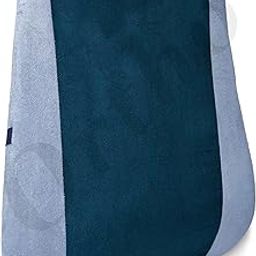 Orthowala® Car Backrest - Orthopedic Lumbar Support Cushion for Chair & Car Seat | Back Support for Office Chair, Car Seat & Home | Back Rest for Back Pain Relief - Long Size (Grey & Blue)-picture-28