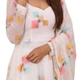 Fancy Gown with duppatta and Belt for Great Women and Beautiful Girl-DRASTI1-image-122