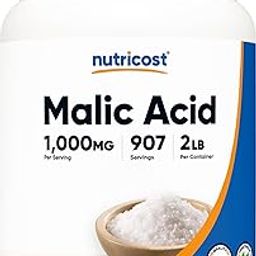 Nutricost Malic Acid Powder 2 LBS - Gluten Free, Non-GMO-image-79