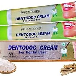 Health Hand Dentodoc Cream for Dental Care, 100g, For Healthy Gums and Strong Teeth (Set of 2)-image-24