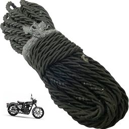 Ozango Bike Black Leg Guard Rope (28 Meter) Powerfull and Heavy Duty Rope Black for Royal Enfield Hunter 350-image-5