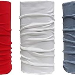 De-Ultimate (Pack Of 3) Unisex Multipurpose Free Size Sun Protection Multicolor HeadWraps,hair Bandana Band,Neck Face Mask for Riding Two Wheeler-90