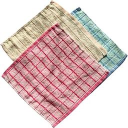 100% Cotton Small Size Handkerchief/Rumal/Face Towel for Kids, Women, Girls and Baby | Extra Soft And Super Absorbent Handkerchieves For Women's - Set of 12 (10" x 10") - Multicolored-image-28