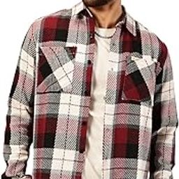 Men's | Checks | Full Sleeve | Oversized Fit | 100% Cotton | Button Down | Single Pocket | Casual Shirt-image-11