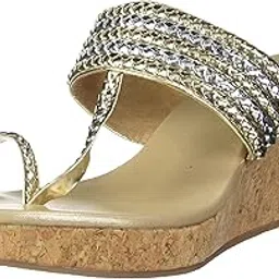 mochi Women's Gold Slipper (34-9908)-picture-34