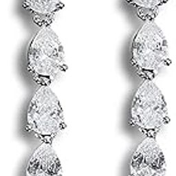 CZ Studded Earrings American Diamond Pearl Dropping Designer Earring For Women & Girls (Floral)-image-23