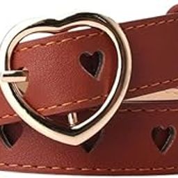 Punch-Free Heart Hollow Women's Belt Versatile Decorative Belt with Alloy Pin Buckle for Sweater Dresses-image-19