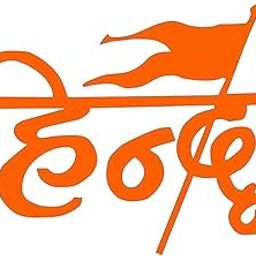 Hindu car Sticker for Car & Bike,Fadeproof and Water Proof Orange (15x15)-10
