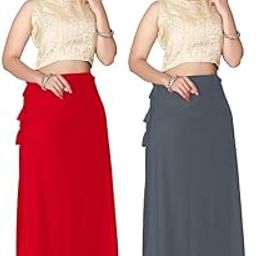 VAITAN Saree Shapewear Petticoat Saree Skirt Saree Silhouette Smooth Stretchable Shape Wear Body Shaper Petticoat for Saree for Women with Drawstring-image-16