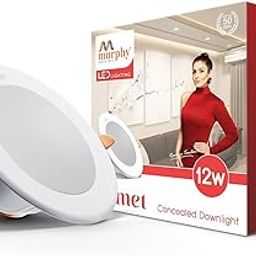 Murphy 12W LED Down Light, Cool White Light, Round, Pack of 1, Recessed Ceiling LED Light, Suited for 3 inch Junction Box/Concealed Box (2 Years Warranty)-image-16