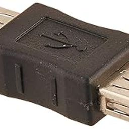 MakWorld Mak World® USB 2.0 Coupler USB Female to Female Adapter 2.0 USB Type-A to USB Type-A Extender USB Gender Changer - (Black, Pack of 1)-1