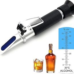 Alcohol Refractometer of 0~80% v/v Volume Percent Scale Range, Alcohol Refractometer for Spirit Alcohol Volume Percent Measuring in Alcohol Liquor Production, Distilled Beverages-picture-22