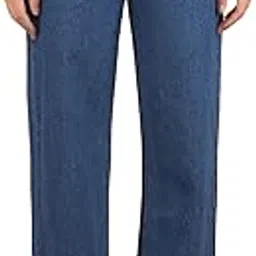 crimsoune club Women's Blue Straight 100% Cotton Jeans-picture-27