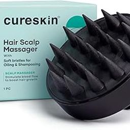 Cureskin Head Massager | Hair Massager for Hair Growth | Scalp Massager Shampoo Hair Brush, Super Soft Bristles, Exfoliating, Anti-Dandruff-image-74