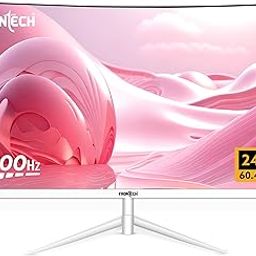 FRONTECH Ultima Series 24 Inch Curved LED Monitor| Refresh Rate 100Hz, VA Panel, 1800R Curve | Full HD 1080p, Bezel Less Design | HDMI & VGA Ports (MON-0080, White)-image-19