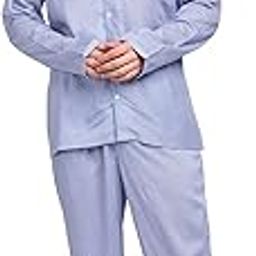 Blue and White Stripes Cotton | Long Sleeve Men's Night Suit | Nightwear | Loungwear-image-11