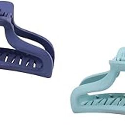 STYLEDOSE 2Pcs Solid Color Simple Hair Claw Matte Candy Hair Clips Acrylic Hairpin Women Girls Barrette Hair Accessories(s44)-picture-7