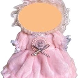 Clothes, Pink Dress with Headpiece, Stylish Outfit for Dolls, Perfect for Display and Play, Soft and Comfortable Fabric, Girls Doll House, Doll's Clothes Dress up-image-52