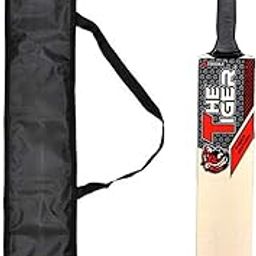 XTROKE The Tiger Edition Popular Willow Premium Cricket Bat with Tennis Ball and Bat Cover for Man's & Adult, Advance Play All Tennis Ball, Gully Cricket, Tournament Match (Size 04)-image-22
