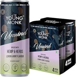 Young Monk CALMNESS Drink Lemon & Mint Flavour, Zero Added Sugar Pack of 4-image-34