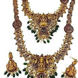 Women's Jewelery set for GoldPlated Haram Jewel set and Earings with Traditional Collections-image-32