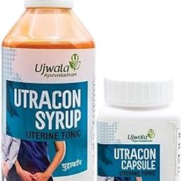 Ujwala Ayurvedashram Utracon Capsule&Utracon Syrup Combination Kit For Vaginal Infection,Incontinence,Urinary Track Infection(Uti),Manjistha,Gokharu&Pipal,Pack of 2-image-85