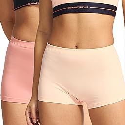High Coverage Bamboo Micro Modal Spandex Boy Shorts Panties for Women with No Marks Waistband and StayFresh Treatment-image-36