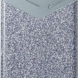 Spigen Cyrill Shine Sticker Card Holder Universal Phone Sticky Wallet - Blue Gray Glitter-88