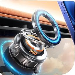 DIMONCOAT 2025 Upgraded 360° Rotation Vacuum Magnetic Phone Holder for Car,for Suction Cup Phone Mount Stand [89+LBS Strongest Suction & Magnetic] Adjustable Swivel Lock, for Your Car/Mirror-19