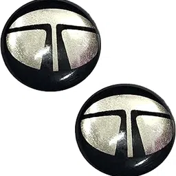Car Sticker Key Fob Remote Badge ? 14mm Oval Car Emblem Logo Sticker Decal Designed for Tata Vehicles (Set of 2)-image-36