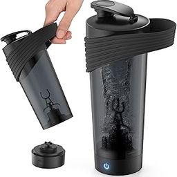 Electric Protein Shaker Bottle, SYOSI, 28oz USB Rechargeable Blender Bottles, Shaker Bottles for Protein Mixes with BPA Free, Portable Cup for Workout Supplement Juice-16