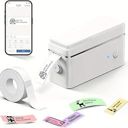 P31S Bluetooth Label Maker Machine, Portable Thermal Printer with Mobile App, White-9