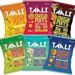 Taali Protein Puffs – All Flavors Combo|Roasted-Not Fried|100% Veg|No Palm Oil, No Maida, No Preservatives|No Cholesterol |Cheeseballs 2.0, 60gm (Pack of 6)-image-43
