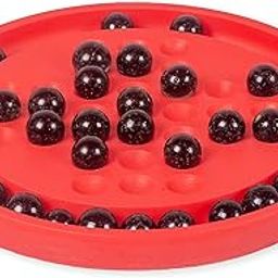Toyztrend Brainvita Nano Board Game with 33 Pearl Finish Marbles Mind Challenging Marble Solitaire Single Player Game Suitable for Ages 5 Years and up-2