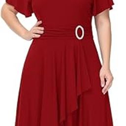 Women Plus Size Empire Waist Cocktail-Party-Dress-image-59