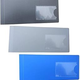 Cheque Book Holder Folder Cover Protector Plastic Cover - Multicolor (Pack of 5)-image-35