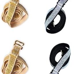 Glitter Bra Straps for Women, for Party, Disco & Get togethers Set of 2 Pairs-image-35