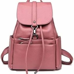 Stylish Backpack for Women and Girls| Leather Girl's Travel Casual Collage Bag| Waterproof Anti Thief School Bags| Tuition | Travel| Daypack Bag. (Double Zip-MN)-image-87