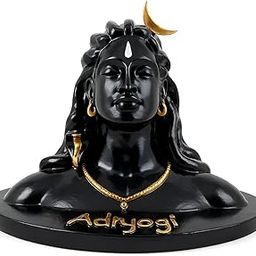 My Creative Hut Big Size Adiyogi Idol for Pooja Ghar, Office Desk, Study Table, Car Dash Board Decor Items for Home & Office, Gifting (5 inches Glossy)-image-23