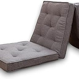 Tri Folding Cotton Mattress,Single Cotton Futon Mattress,Tri-Fold Mattress With Cotton Filled,Removable As Cushion,Guest Mattress Folds Away For Storage(24X72 Inches)(Grey), Foldable-10